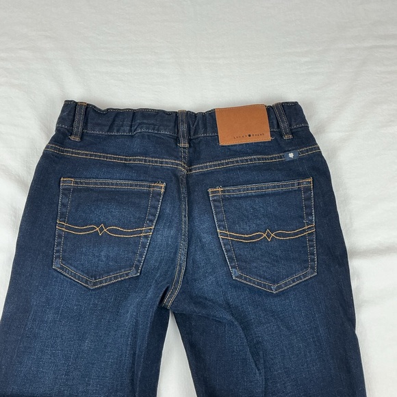 Lucky Brand Boys Classic Straight Dark Wash Denim Jeans Size 14 - Picture 2 of 10